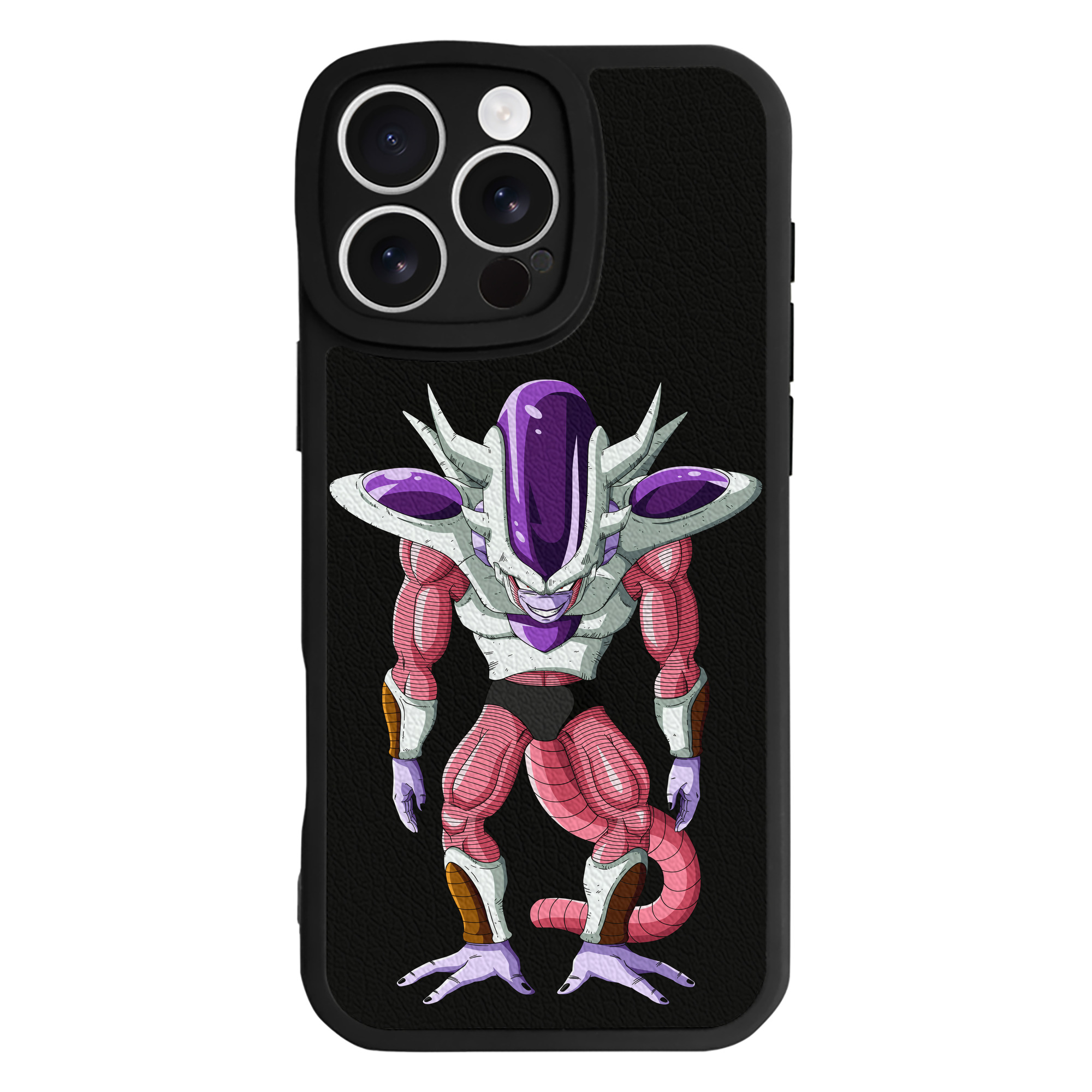 （画像用） ドラゴンボール フリーザ DRAGON BALL Frieza 【iPhone 16シリーズ対応】シリコンスマホケース（レザー調） 材質：シリコン